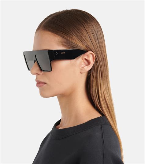 celine sunglasses black|Celine flat top sunglasses black.